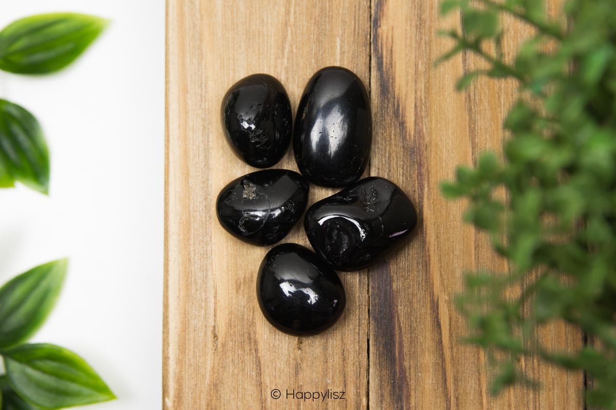 Black Tourmaline - Tumbled Stone - S