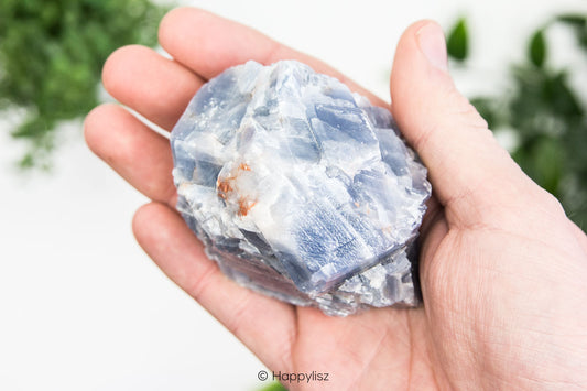 Blue Calcite - Raw Chunk - No. 2 - In Hand