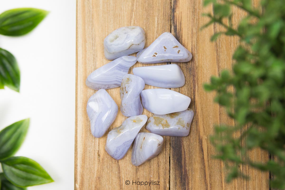 Blue Chalcedony - Tumbled Stone
