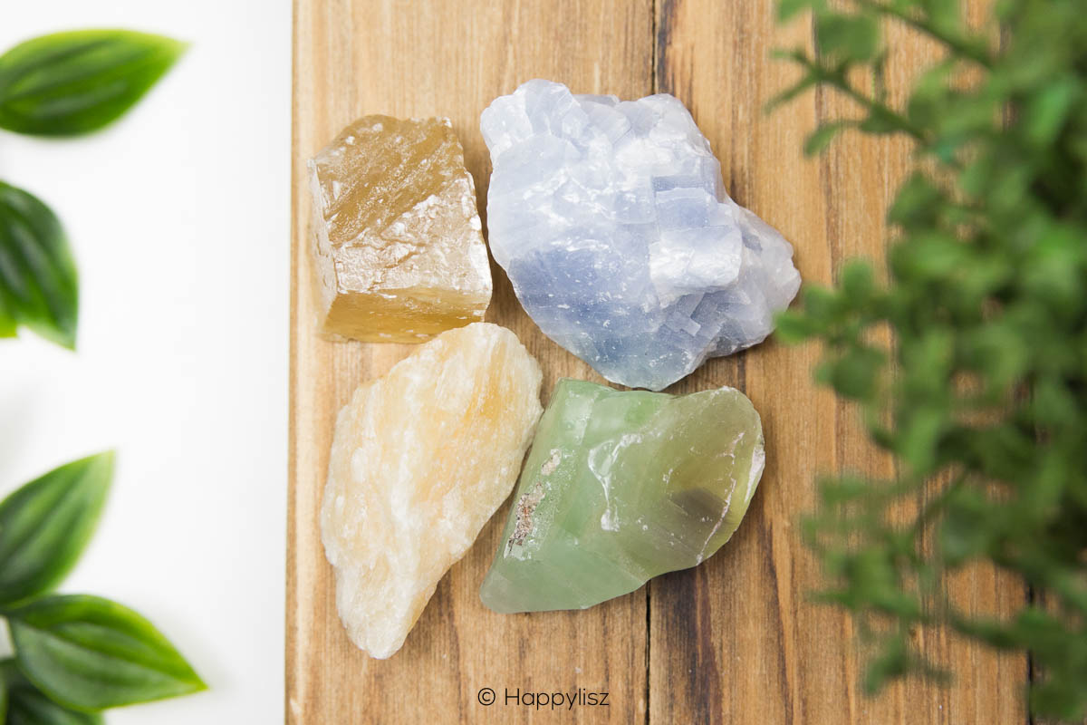 Calcite Quartet - Crystal Set - 01
