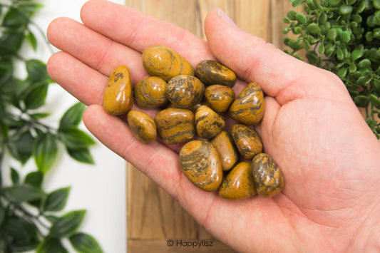 Caramel Jaspis - Tumbled Stone - In Hand