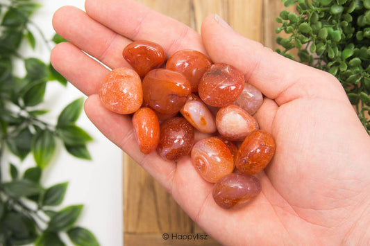 Carnelian - Tumbled Stone - In Hand