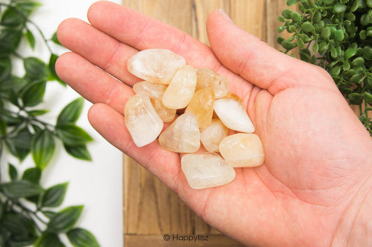 Citrine Quartz - Tumbled Stone - In Hand
