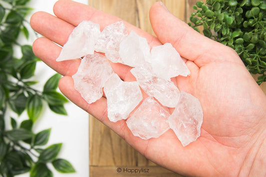 Clear Quartz - Raw Chunks - In Hand