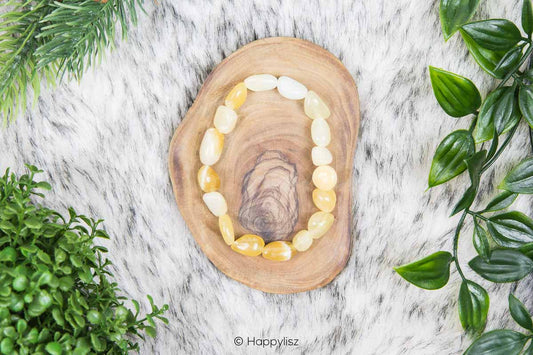 Crystal Bracelet - Orange Calcite - Top