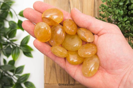 Golden Healer - Tumbled Stone - In Hand