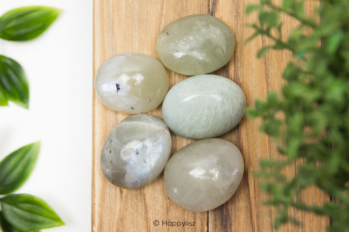 Green Moonstone - Tumbled Stone