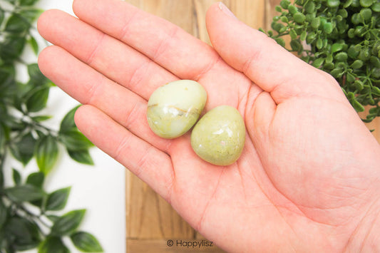 Green Opal - Tumbled Stone - In Hand