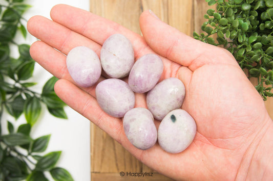 Kunzite - Tumbled Stone - In Hand