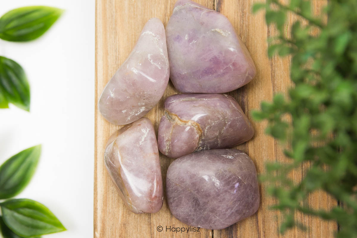 Lavender Quartz - Tumbled Stone - Dark