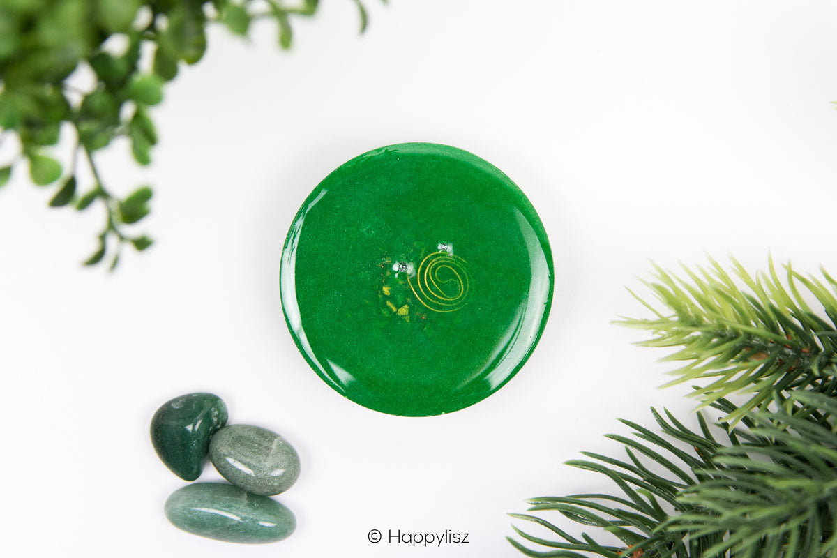 Orgonite Disc - Heart Chakra - Bottom