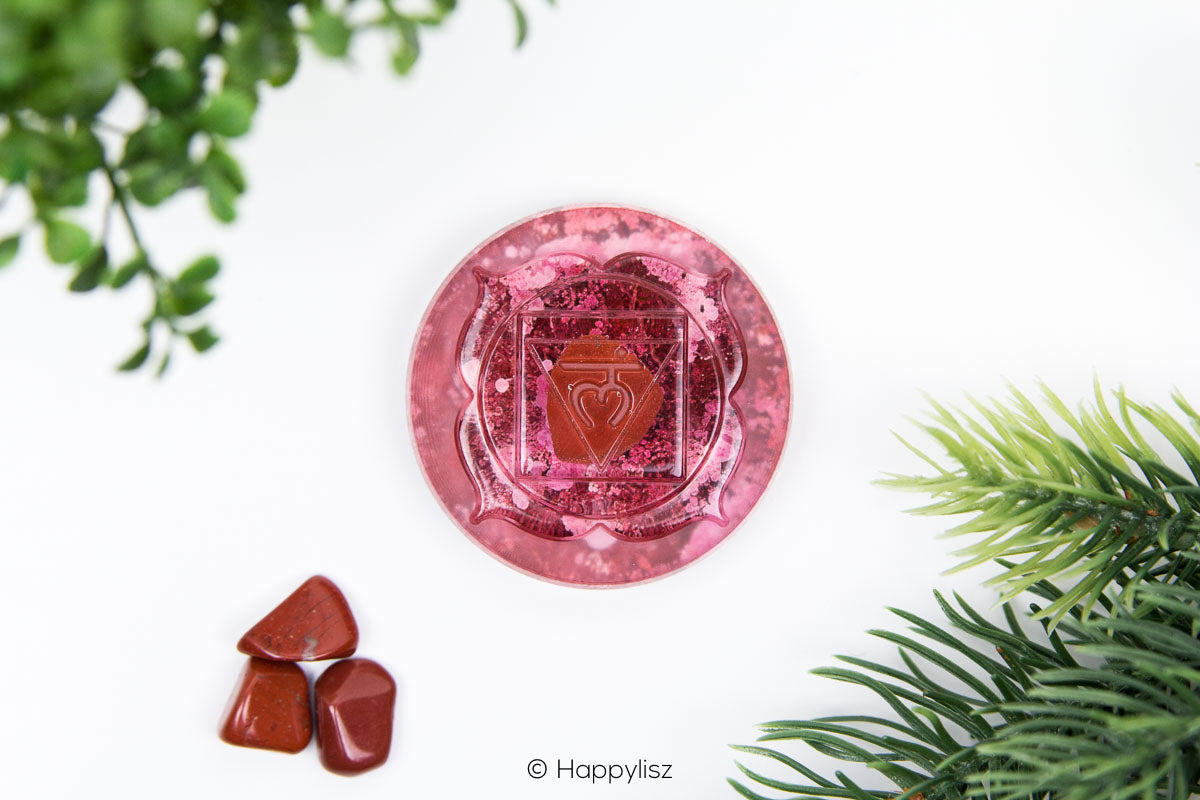 Orgonite Disc - Root Chakra - Top