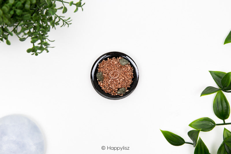 Orgonite Disc - Seed of Life - Pyrite - Bottom