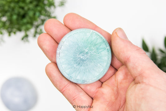 Orgonite Disc - Sun - Tourmaline Quartz - In Hand