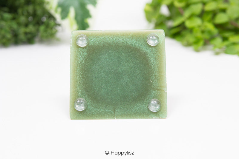 Orgonite Pyramid - Moss Agate - Bottom