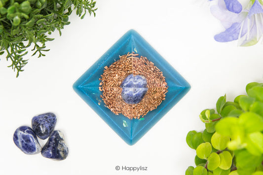 Orgonite Pyramid - Sodalite - Top