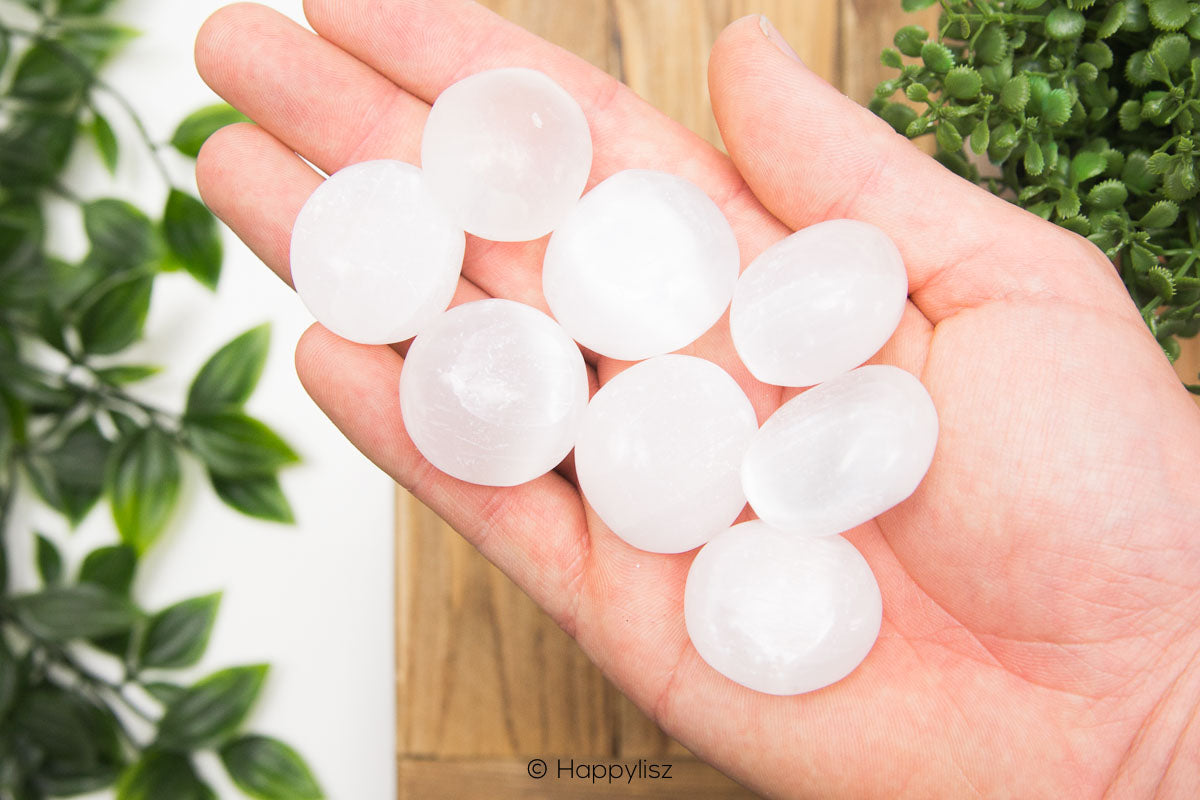 Selenite - Tumbled Stone - In Hand