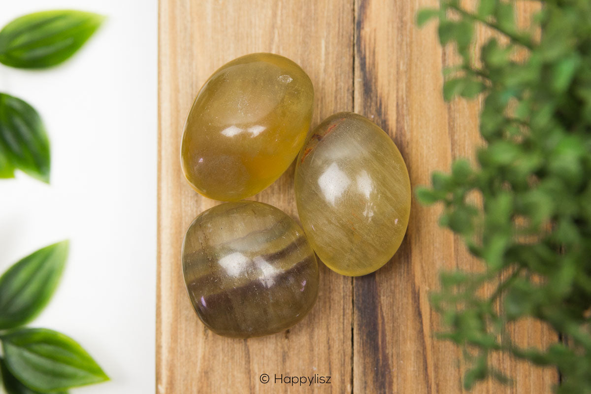 Yellow Fluorite - Tumbled Stone
