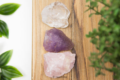 Golden Triangle - Rough Crystal Set - 01