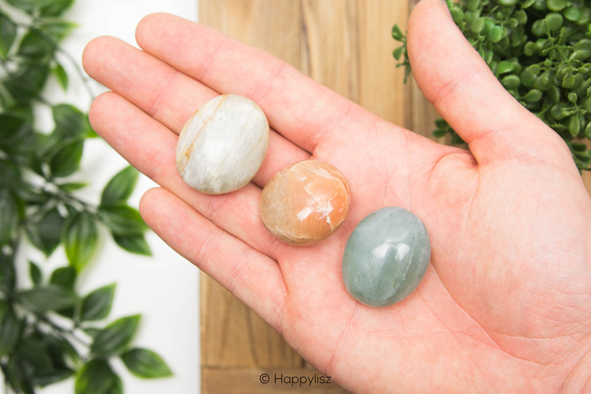 Moonstone Trio - Crystal Set - In Hand