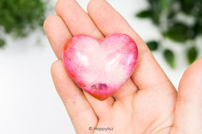 Orgonite Heart - Rose Quartz, Kunzite & Amethyst - No. 1 - In Hand