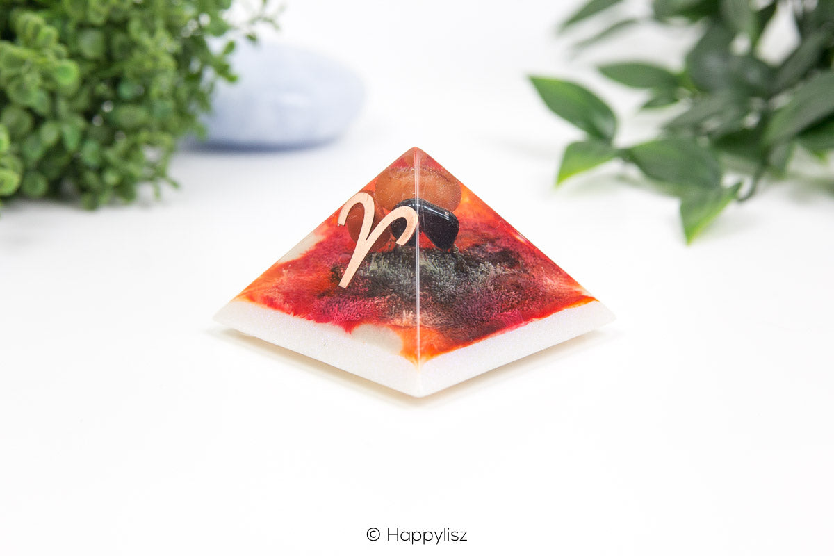 Orgonite Pyramid - Aries - No. 1 - Side