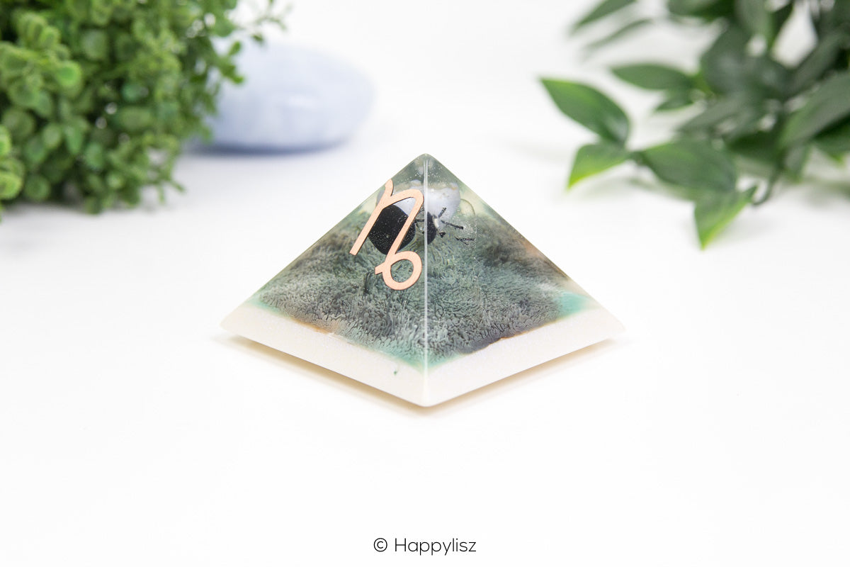 Orgonite Pyramid - Capricorn - No. 2 - Side