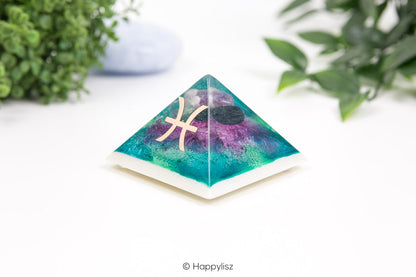 Orgonite Pyramid - Pisces - No. 2 - Side