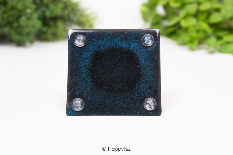 Orgonite Pyramid - Shungite, Labradorite and Black Tourmalin - Bottom
