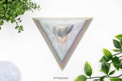 Orgonite Tetrahedron – Green Aventurine, Sunstone & Amethyst - Top