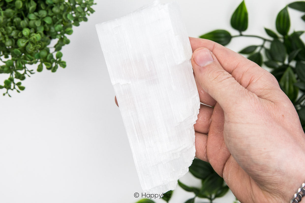 Selenite - Raw Chunk - No. 4 - In Hand