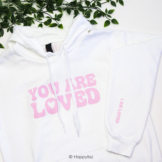 You Are Loved - Hoodie - White